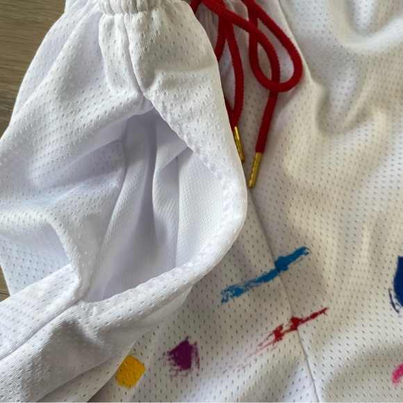 DEAD FRESH HOOP SHORTS - WHITE size large  30 to 32 waist fully stretched - Picture 6 of 10